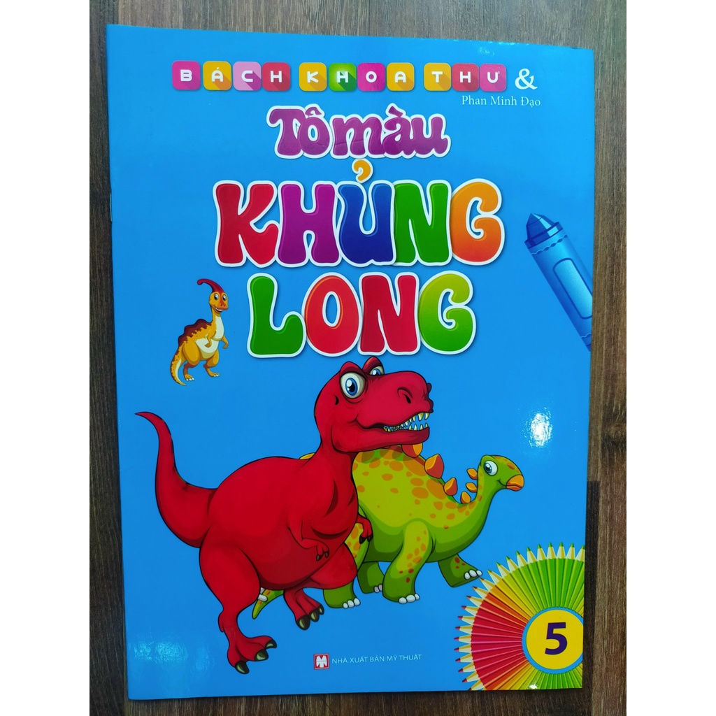Sách - Bách khoa thư và tô màu khủng long 5