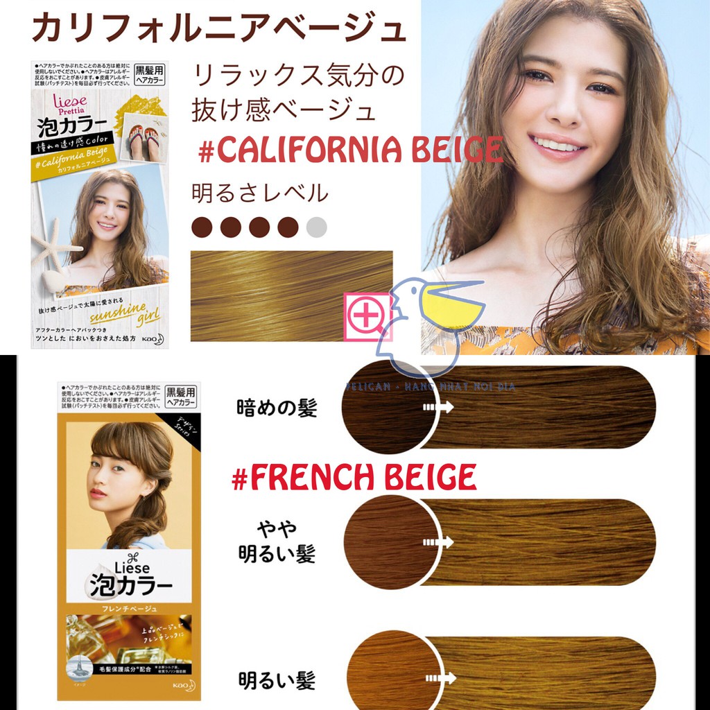 Thuốc nhuộm tóc tạo bọt Liese Prettia Nhật Bản