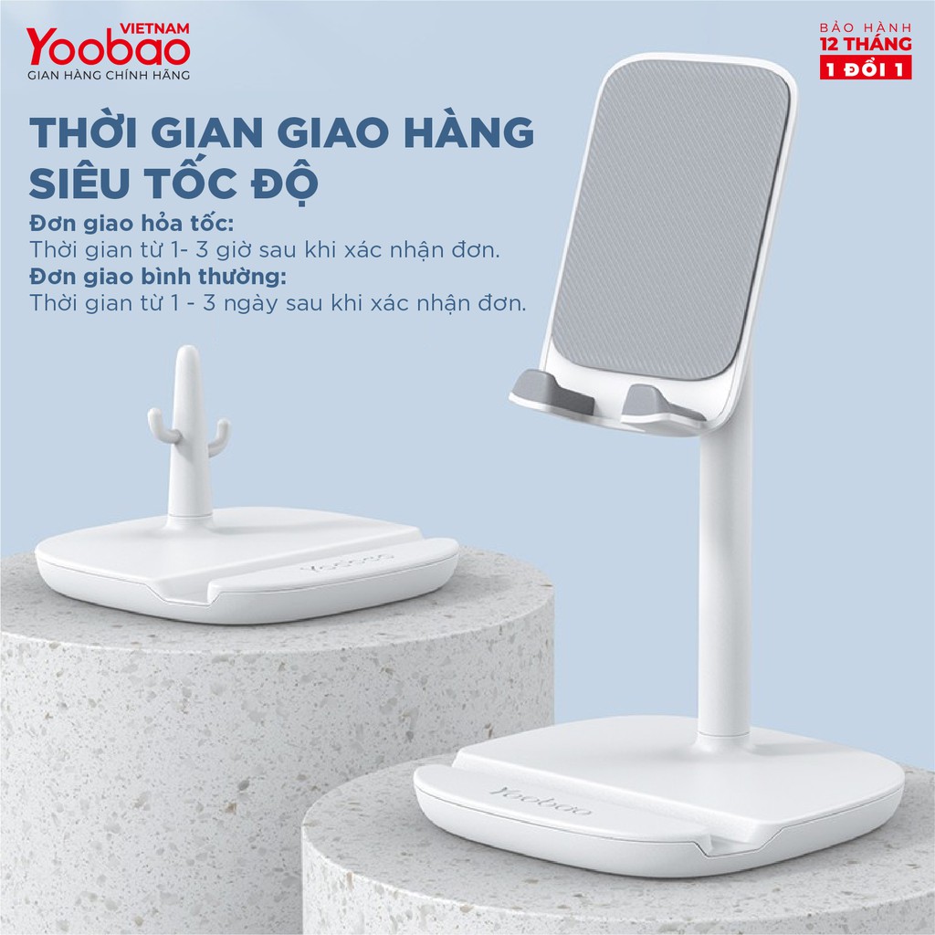 Giá đỡ điện thoại để bàn YOOBAO B1 - Màn hình 4-11 inch Khung gấp gọn - Hàng chính hãng Bảo hành 12 tháng