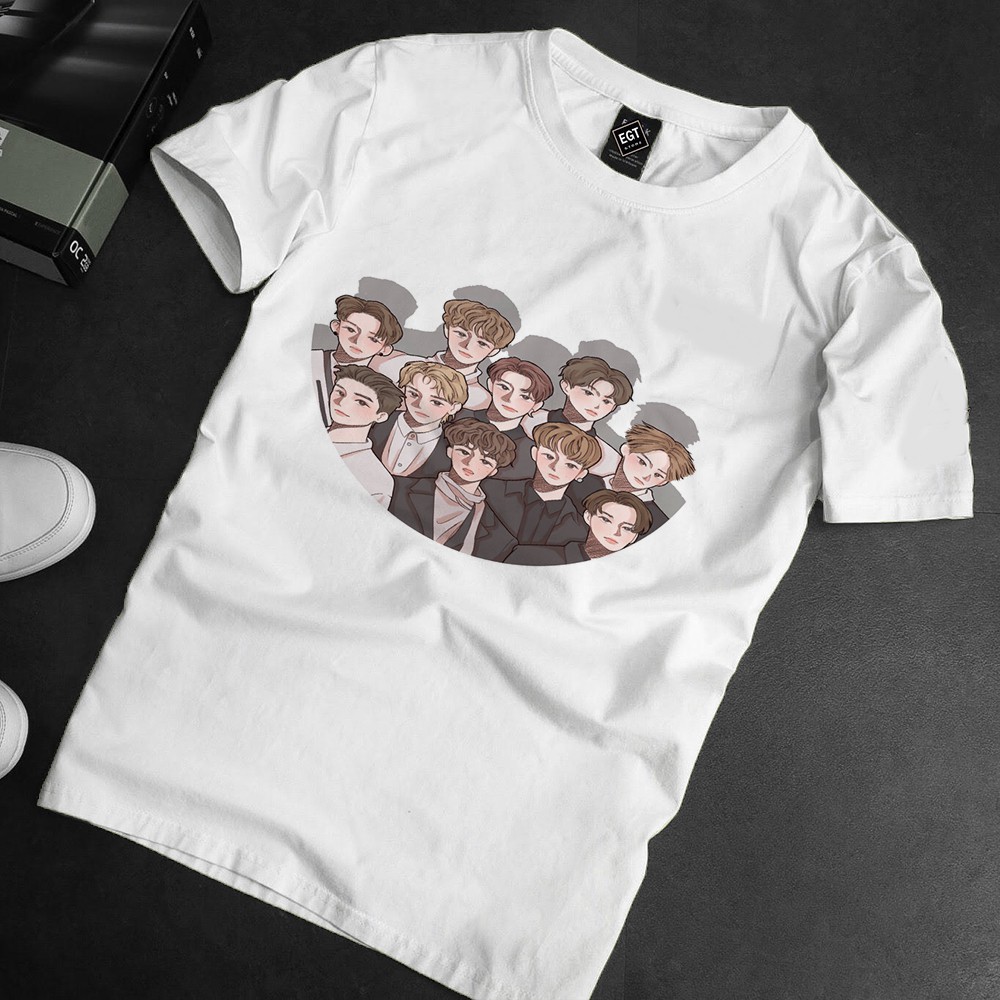 Áo thun Cotton Unisex - Fan NCT Hàn Quốc - K-Pop - Chibi - Những chàng trai NCT
