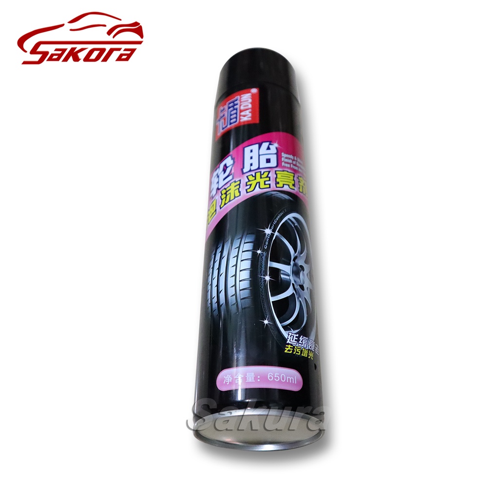 [HCM] Xịt bảo vệ lốp. Chất lỏng làm sạch lốp xe phun bọt làm sạch và bảo dưỡng vành và trục xe 650ml