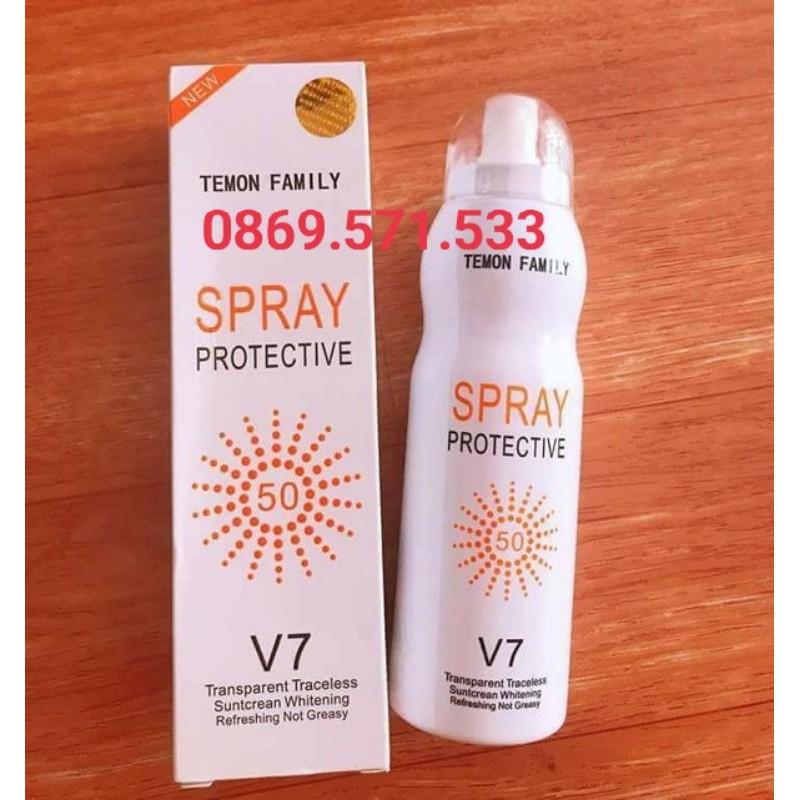Kem xịt chống nắng Spray Protective V7