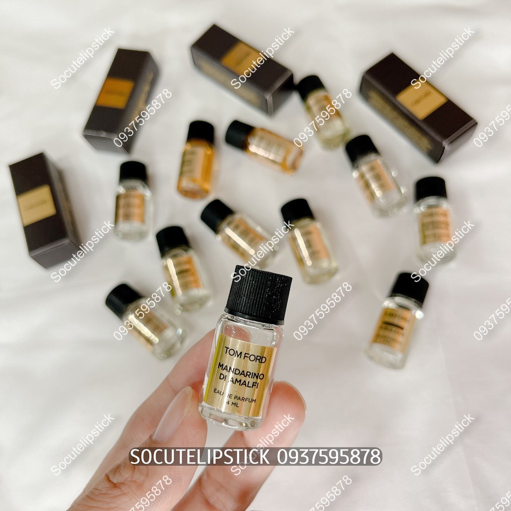 Nước Hoa Tom.Ford TF Private Blend Oud Wood - Madarino - Fabulous - Cafe Rose - Jasmin Rouge Minisize 4ml Full Mùi