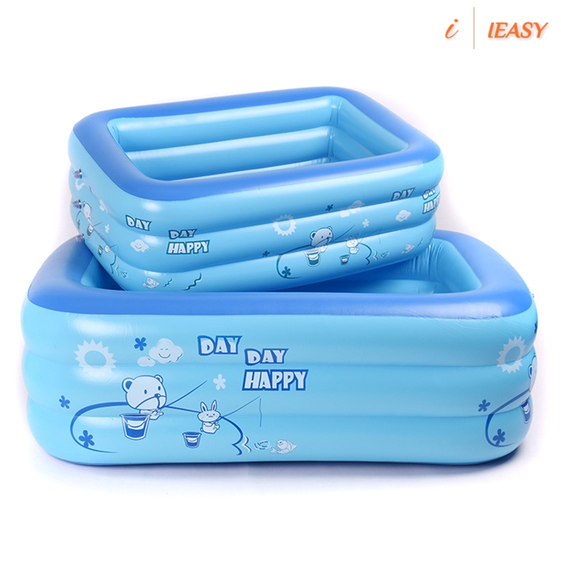 PVC Rectangular Inflatable Baby Swimming Pool Home Courtyard Garden Kid Swimming Pool