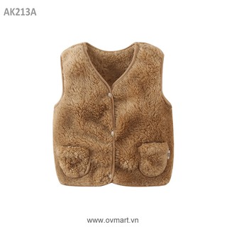 Ak213a-áo gile lông