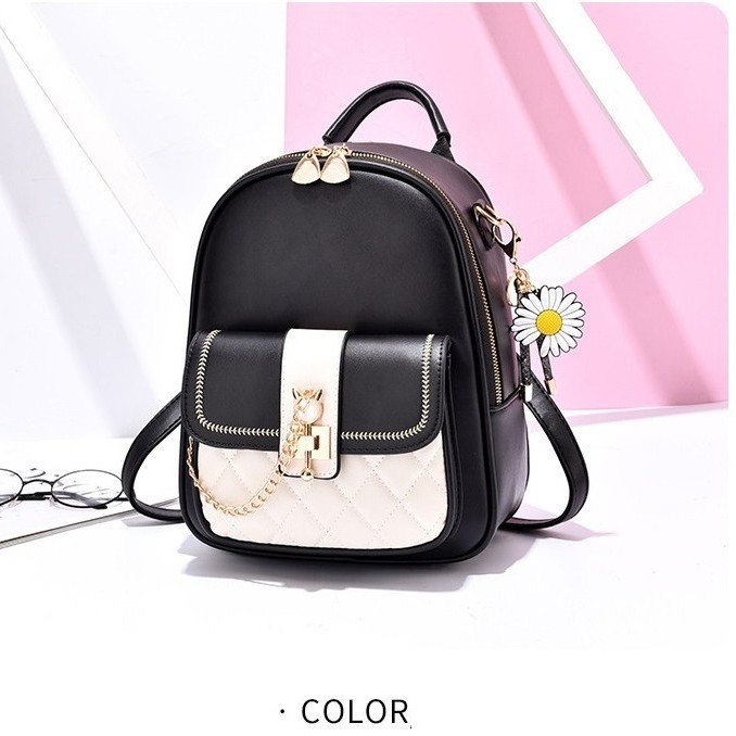 Balo Nữ Thời Trang Khóa Hồ Ly BL16 Đen