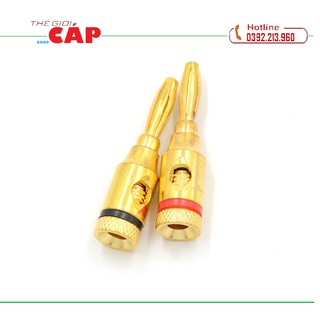 Bộ 04 Jack Loa Bắp Chuối Mạ Vàng Cao Cấp