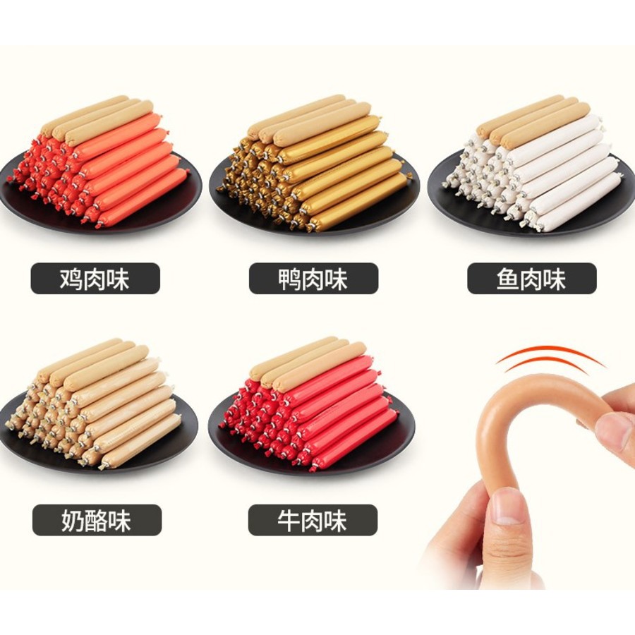 XÚC XÍCH CHO CHÓ MÈO-XÚC XÍCH TĂNG CƯỜNG KHẢ NĂNG HẤP THỤ CHẤT PHÁT TRIỂN CHO THÚ CƯNG
