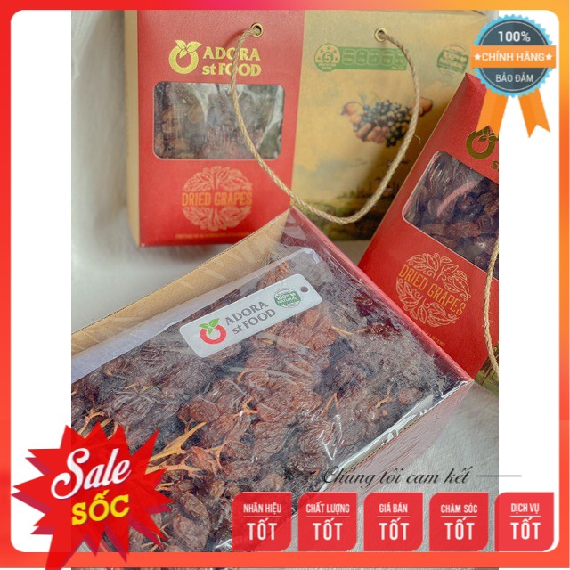 Nho khô nguyên cành Adora- Hàng Úc- Hộp 1kg