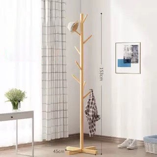 Giá Treo Đồ, Cây Treo Quần Áo Gỗ Phong Cách Hàn Quốc Decor Phòng Xinh PAPAA.HOME