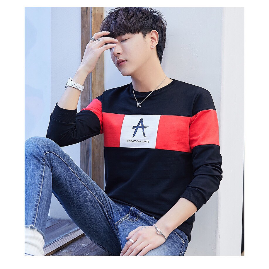 [NHẬP MÃ 'KORE007' HOÀN 10K XU] Áo Thun Tay Dài Omber Chữ A Năng Động | BigBuy360 - bigbuy360.vn