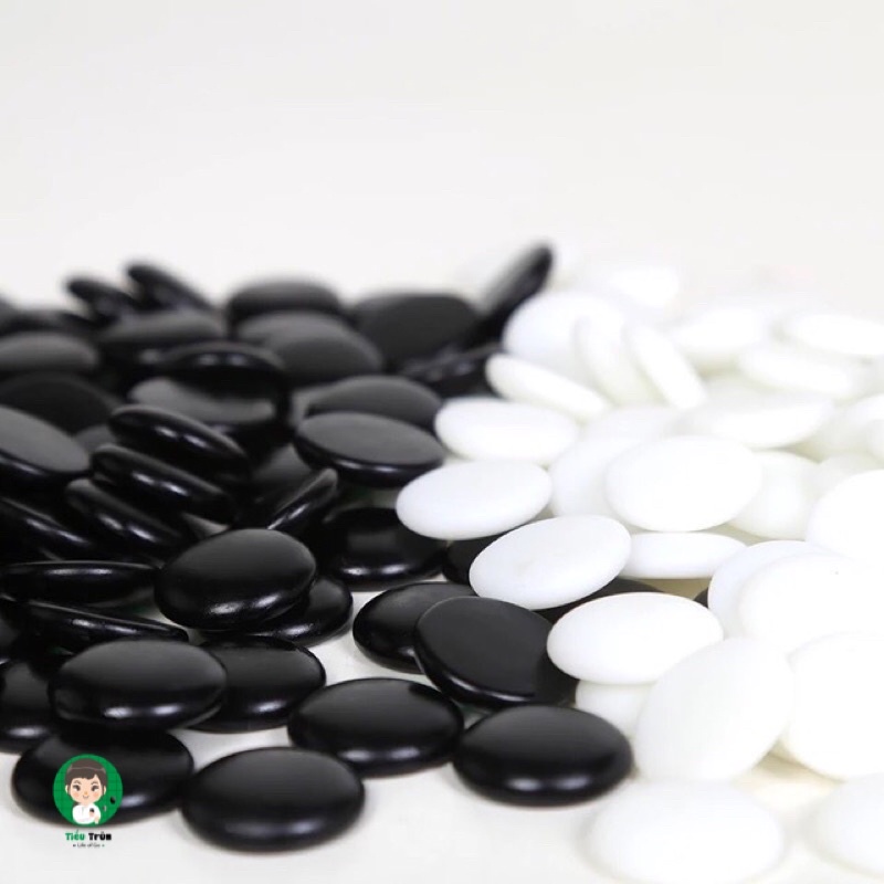 Quân Cờ Vây Đá Vân Tử Hai Mặt/ Một Mặt Cong