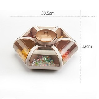 🍬FREESHIP🍬 Khay Mứt, Khay Đựng Bánh Kẹo 6 Cánh Hoa Tự Bung, Sang Chảnh, Lịch Sự, Mẫu Mới Nhất Tết 2021