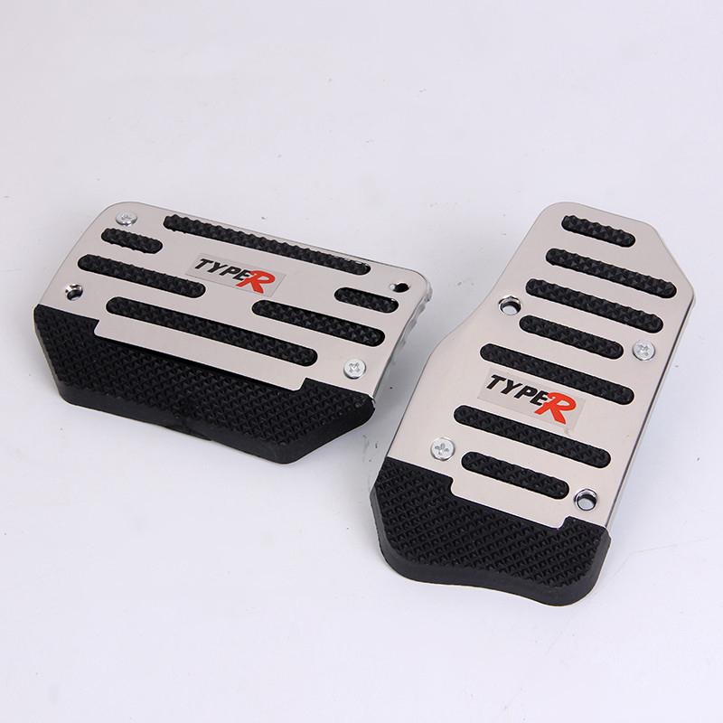 Ốp Bọc Chân Ga Chân Phanh Cho Xe Hơi Số Sàn,Số Tự Động Phong Cách Thể Thao Chất Liệu Nhôm Chống Gỉ,Chịu Lực Tốt