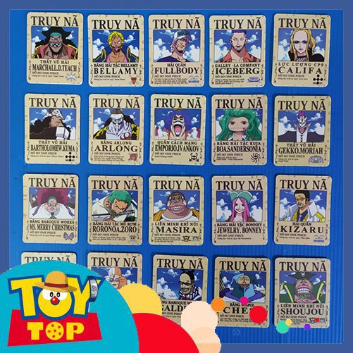 [Một Thẻ ] Thẻ Toonies One Piece phiên bản truy nã việt hóa - đời đầu ( truy lùng kho báu ): Tổng hợp 1 thẻ 2nd