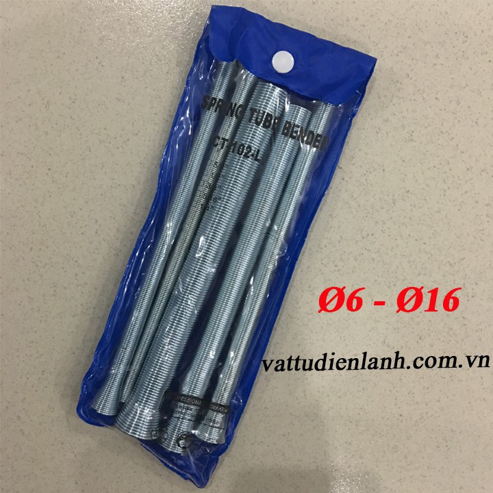 Lò xo uốn ống đồng các size cỡ phi 6 - 10 - 12 - 16 - 19 luồn ngoài ống