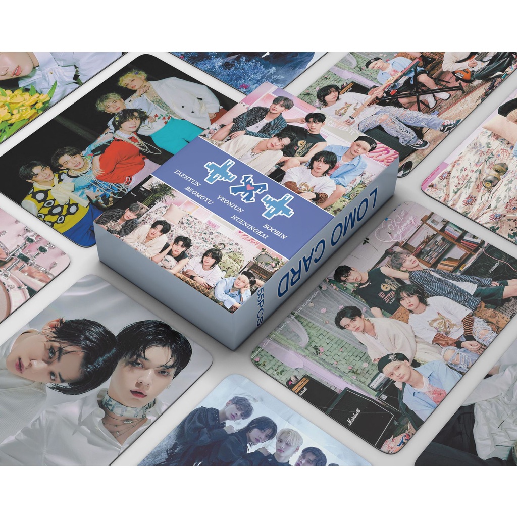 Hộp 55 tấm thẻ ảnh LOMO TXT Chaotic Wonderland độc đáo có thể dùng làm đồ sưu tầm