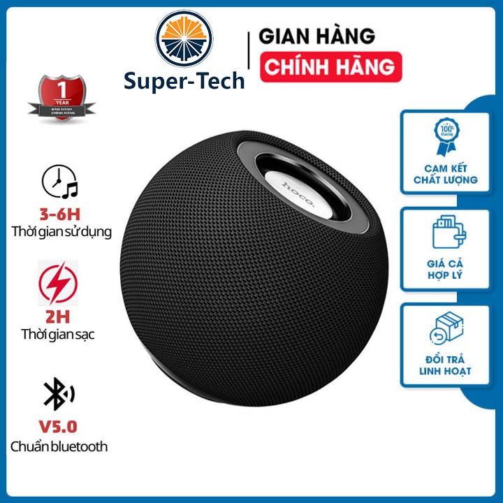 Loa Bluetooth Mini Nhỏ Gọn Hỗ Trợ Thẻ Nhớ TF, Đài FM - Loa Bluetooth Bass Mạnh Hoco BS45 Âm Thanh Lớn, Nghe Nhạc Cực Hay
