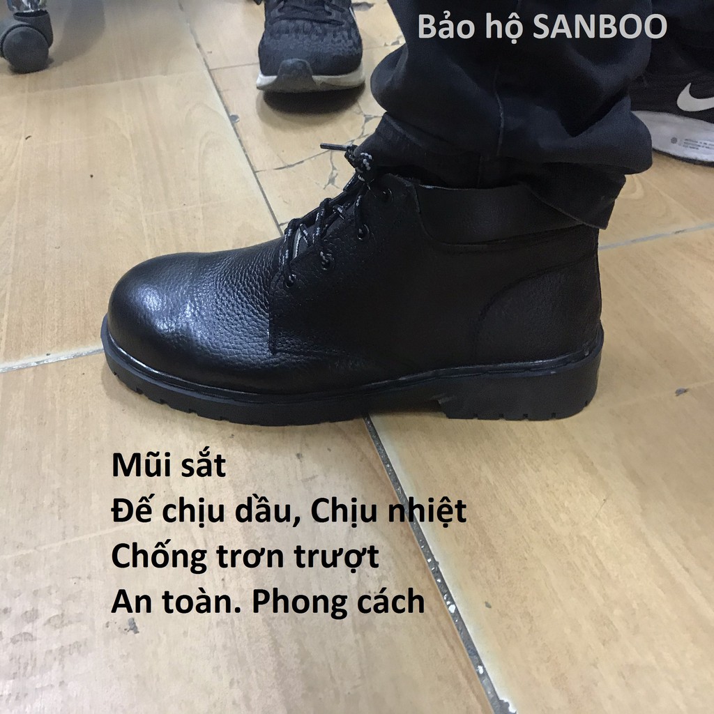 Giày Bảo Hộ Lao Động Cao Cổ Xuân Lan Chịu Nhiệt Chống Trơn