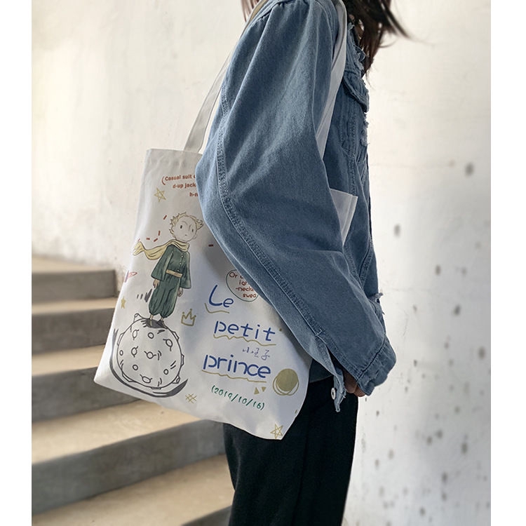 Túi Vải Canvas Đeo Vai Thời Trang Nghệ Thuật Cá Tính