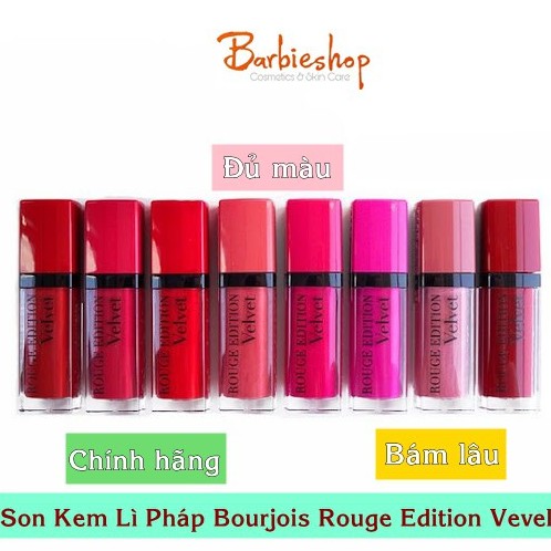 Son Kem Bourjois Velvet Đầy Đủ Màu - Son kem BJ