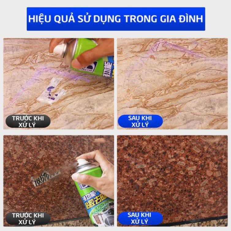 Chai Xịt Tẩy Keo, Nhưa Đường, Băng Dính, Vết Bám Khó Rửa Trên Xe Máy, Ô Tô Remove of sticker 450ml