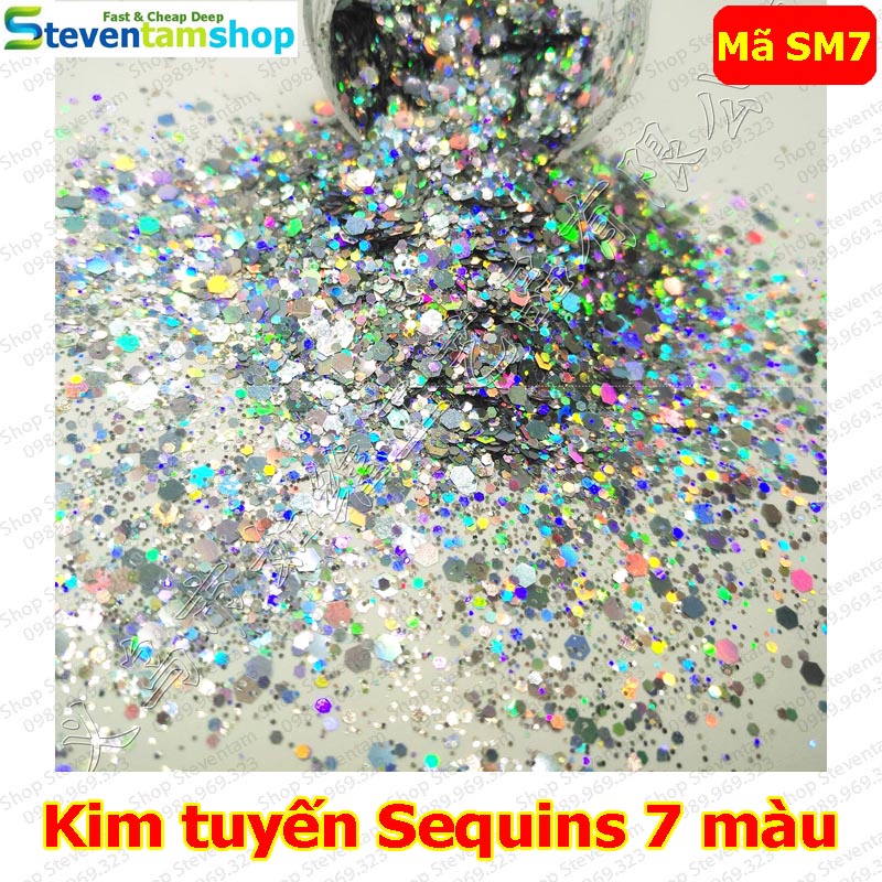 Kim tuyến Sequins 7 màu mã SM7