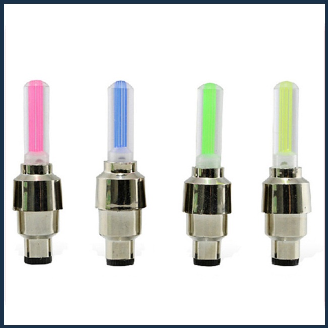 Nắp Van Bánh Xe Có Đèn LED Cảm Biến Chuyển Động Dành Cho Xe Đạp Xe Máy Xe Đạp