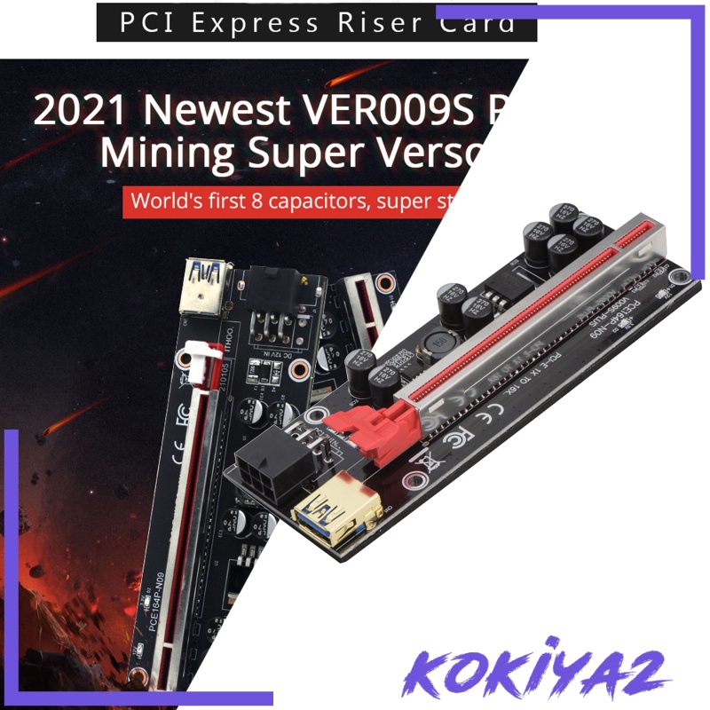 Card Pci-E Kokiya2 Chuyển Đổi Pcie 1x Sang 16x Usb3.0 Cho Máy Xúc Gpu