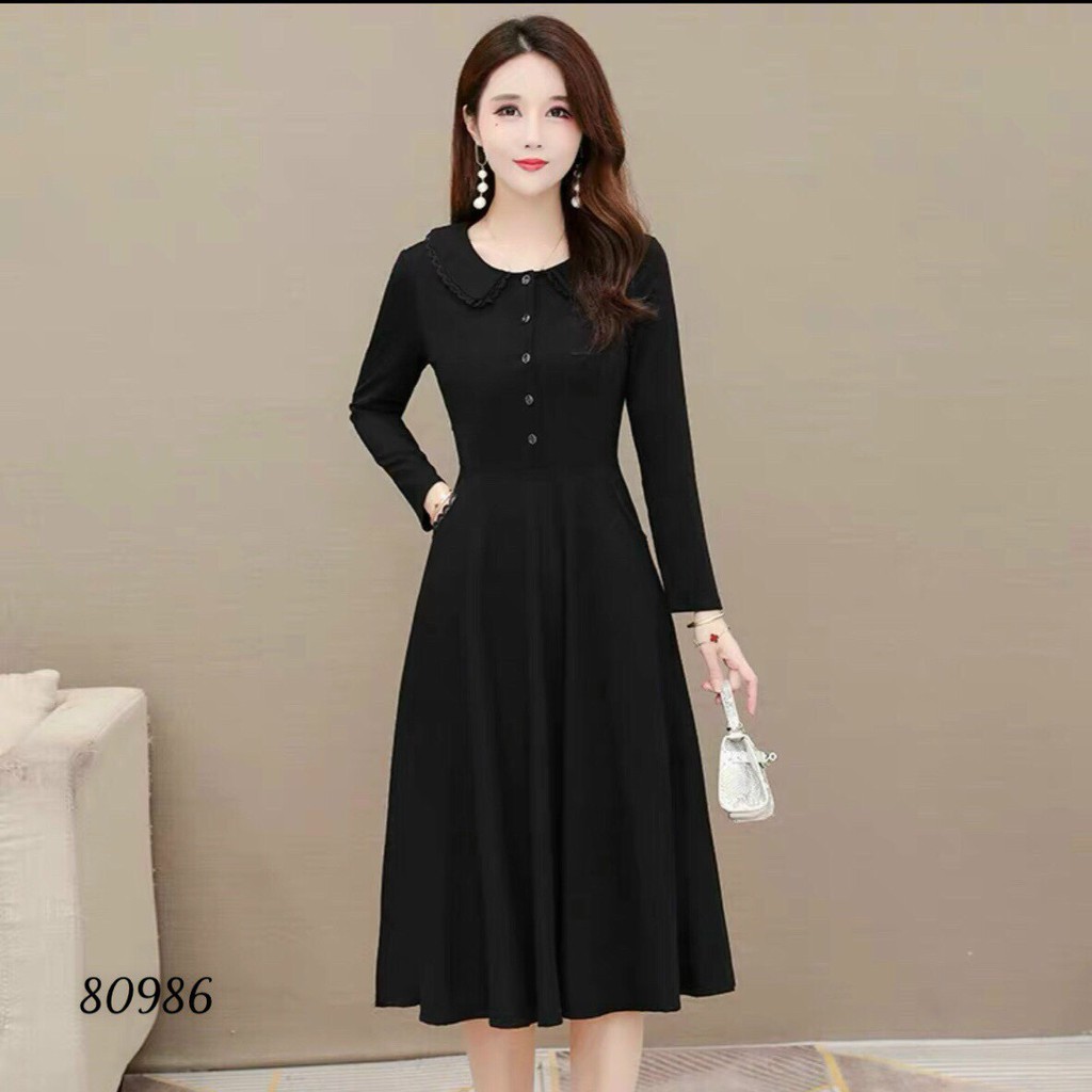 ĐẦM XÒE DỰ TIỆC CÓ NÚT CÚC CỰC XINH TÔN DÁNG THANH LỊCH CHO CHỊ EM