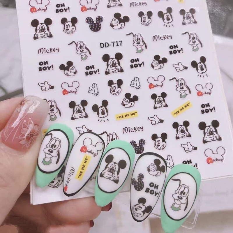 Sticker dán trang trí móng tay chân t. hiệu