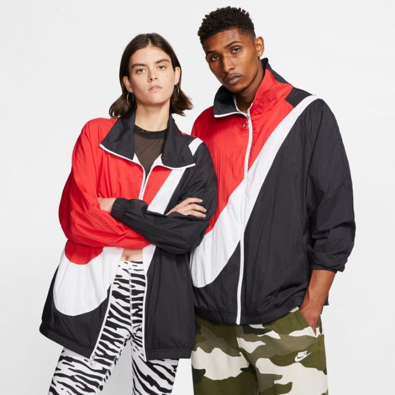 Áo Khoác Gió Nike Sportswear Big Swoosh Woven Jacket Đỏ