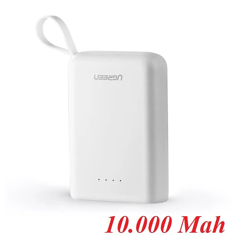 Ugreen 60197 Màu Trắng Pin sạc dự phòng dung lượng 10000Mah PB133