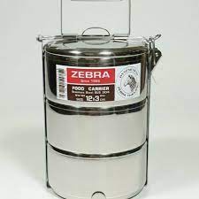 CẶP LỒNG INOX 304 ZEBRA 3 NGĂN 12cm THÁI LAN 150123