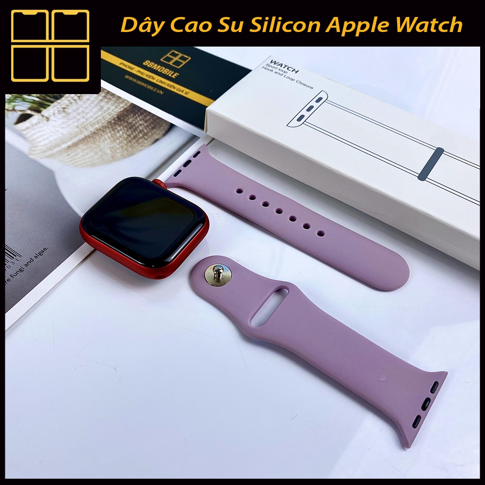 Dây Cao Su Apple Watch Silicon Cao Cấp Rất Nhiều Màu Sắc Đủ Size 38mm/40mm/42mm/44mm 88Mobile