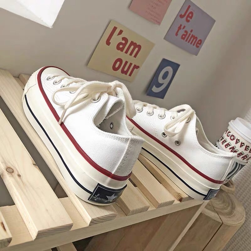 Giày Sneaker Nữ Giày Thể Thao Độn Đế 3cm 2  Màu