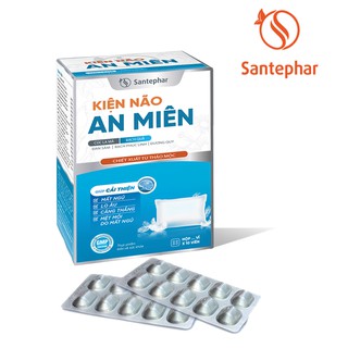 Viên uống cải thiện tình trạng mất ngủ, giảm lo âu, căng thẳng, mệt mỏi kiện não an miên - hộp 60 viên nang cứng