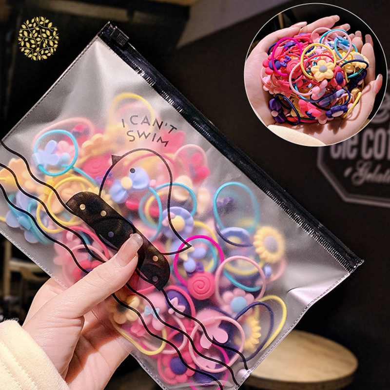 Dây buộc tóc đính hoa dễ thương dành cho bé gái