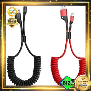 Cáp sạc lò xo lightning baseus fish eye calsr-09 dài 1m