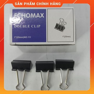 Kẹp Sắt Đen Kẹp Tài Liệu 25mm Lực Kẹp Khỏe Giữ Giấy Chắc Chắn Lò Xo Bền