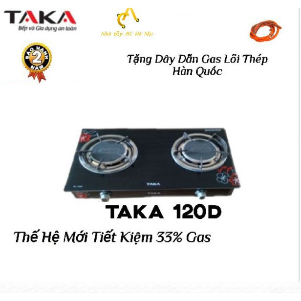 [Mã 267ELSALE hoàn 7% đơn 300K] Bếp Ga Dương Kính Cao Cấp Hồng Ngoại TAKA TK120D