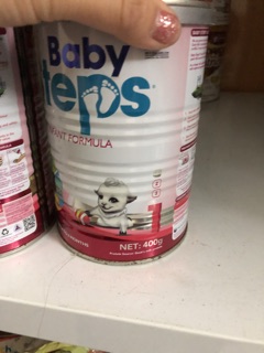 (Thánh lý)Sữa dê Baby Steps số 1-400g-date 1/3/2020