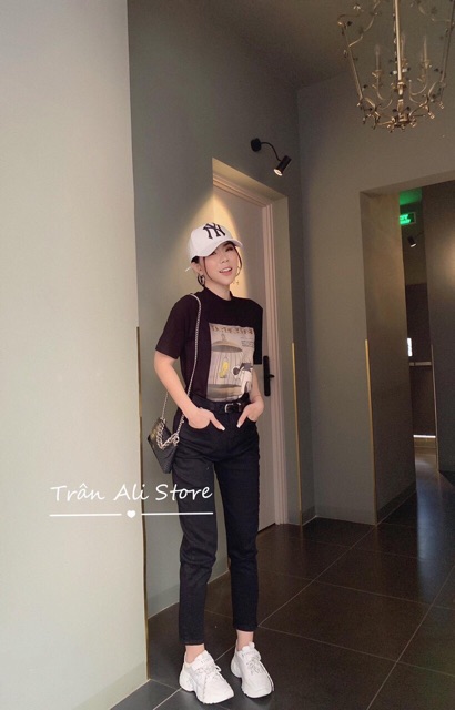 Quần baggy kaki 1 túi đắp- hình thật