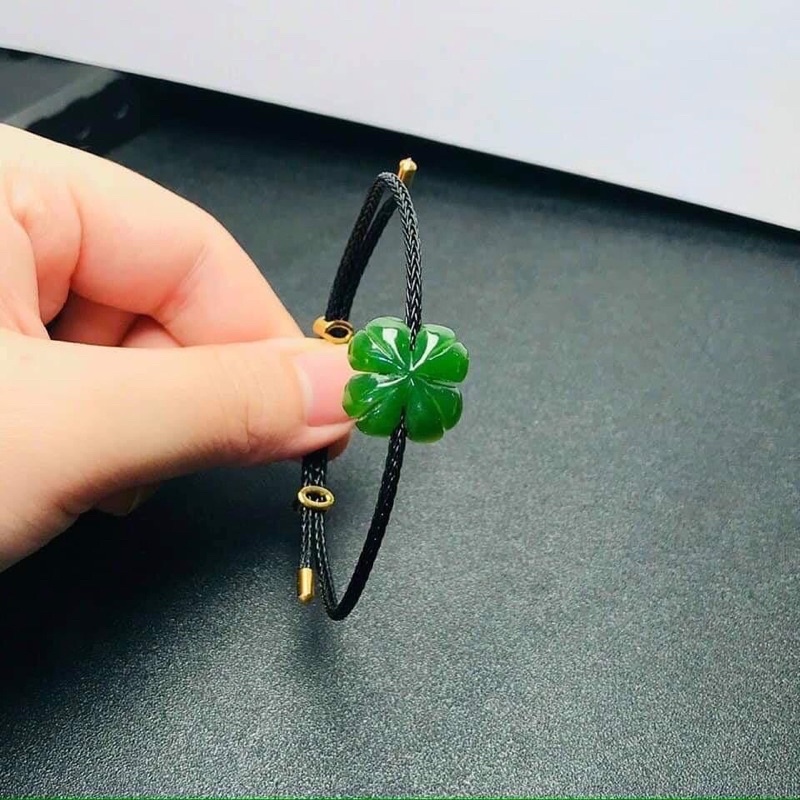 vòng tay cỏ 4 lá may mắn
