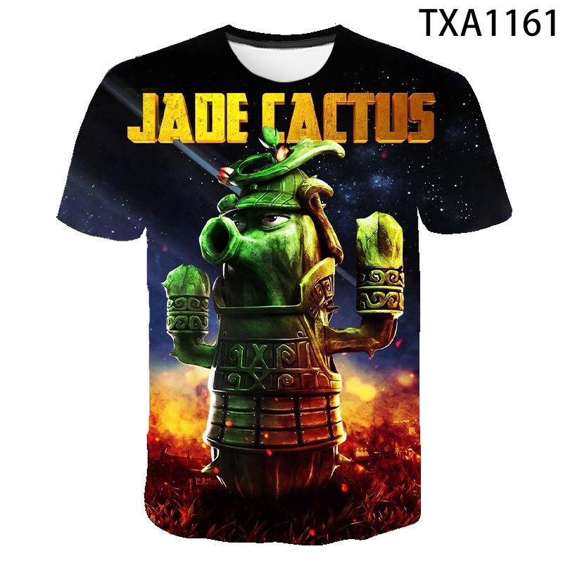 Áo Thun In Hình Plants vs Zombies 3D Thời Trang Mùa Hè 2022 Cho Bé Trai
