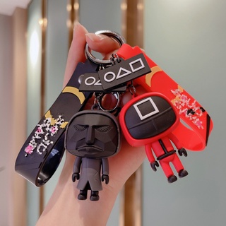 Squid game Móc khóa hình nhân vật hoạt hình keychain key chain key ring