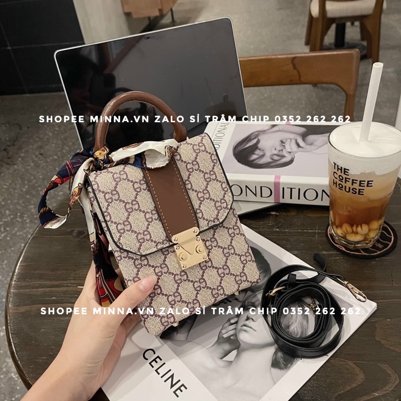 Túi Đeo Chéo Nữ Đẹp Dáng Cốp Chữ Nhật
