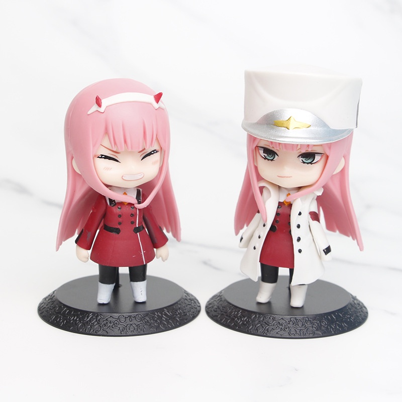 Bộ 3 Mô Hình Nhân Vật Hoạt Hình darling in the Franx zero two 02 strelizia 10cm Bằng pvc