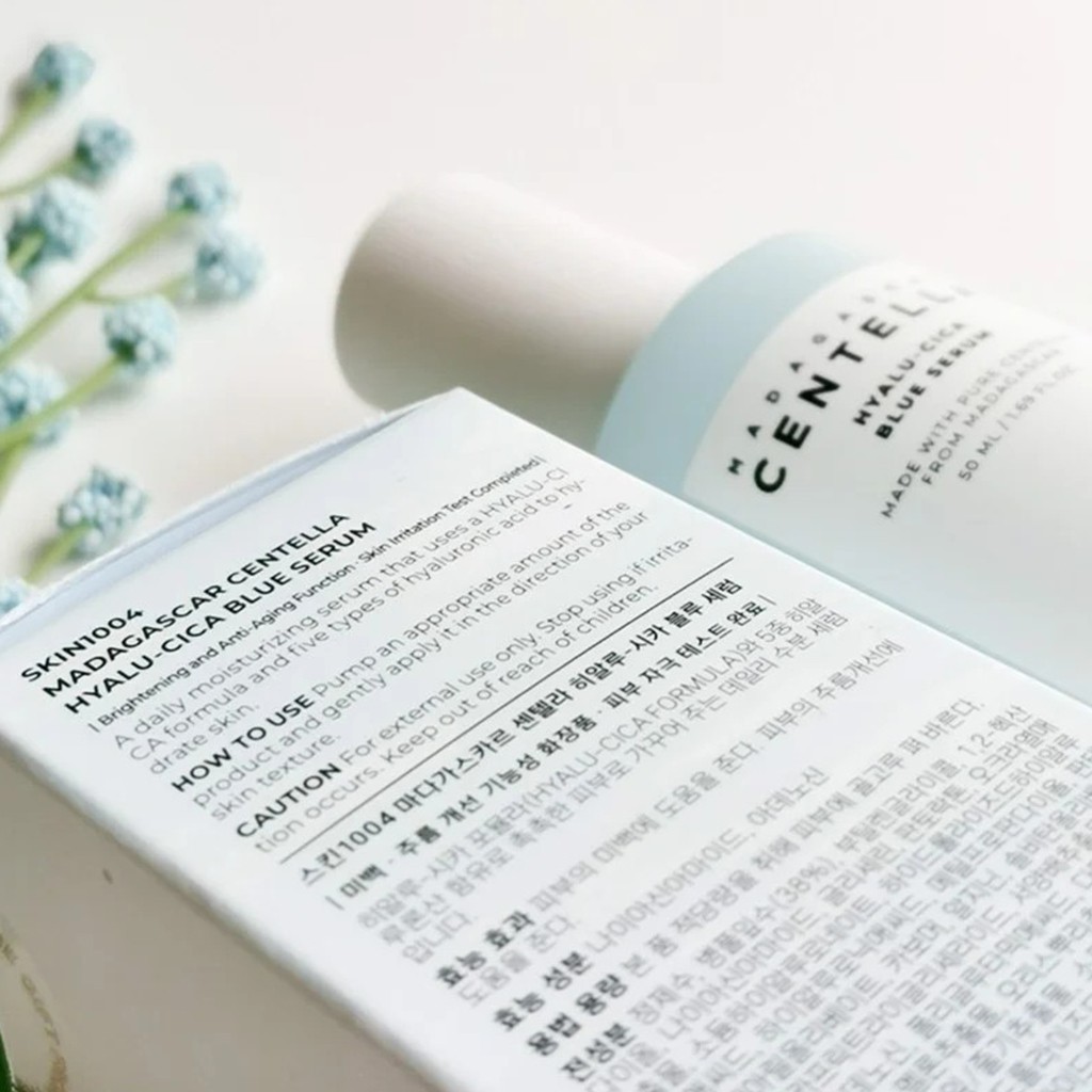 Serum Cấp Ẩm, Làm Dịu &amp; Sáng Da Skin1004 Madagascar Centella Hyalu-Cica Blue 50ml