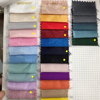 Vải tafta bóng trắng đen